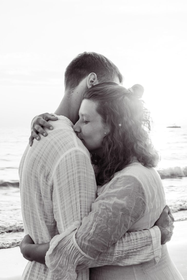 Couple schwarz und weiß Fotoshooting