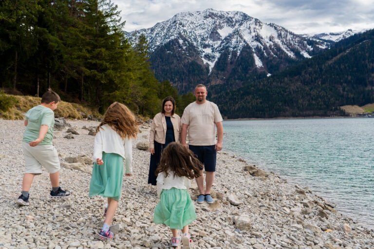 Familien Fotoshooting outdoor in österreich