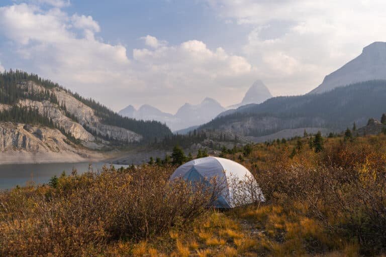 Zeltplatz am Og Lake im Mt. Assiniboine Provincal Park