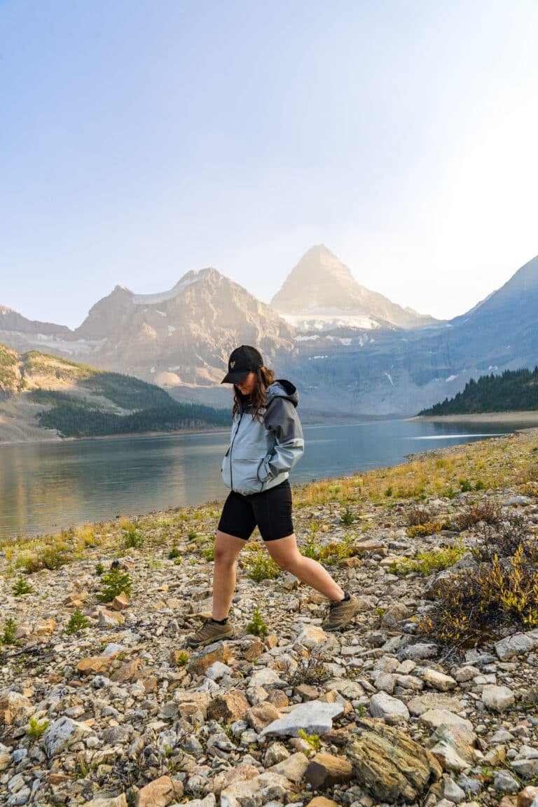 Mt. Assiniboine Magog Lake Campground Sonnenuntergang
