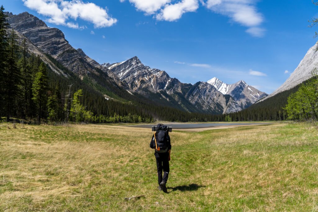 Jacques Lake Campground Wanderung in Alberta