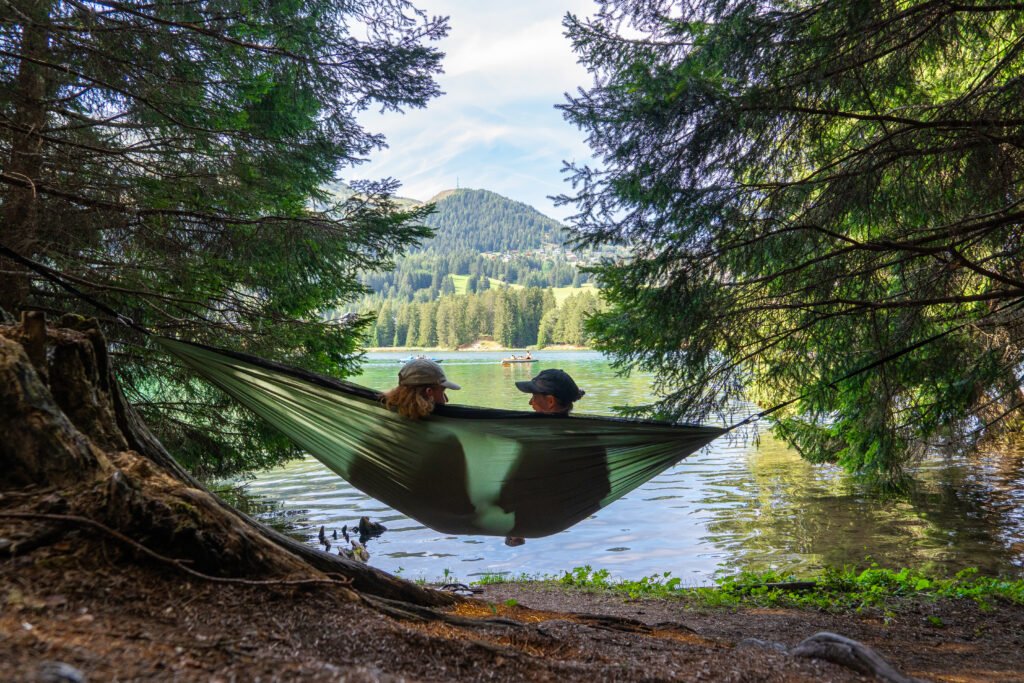 Hängematte am Emerald Lake in BC Kanada